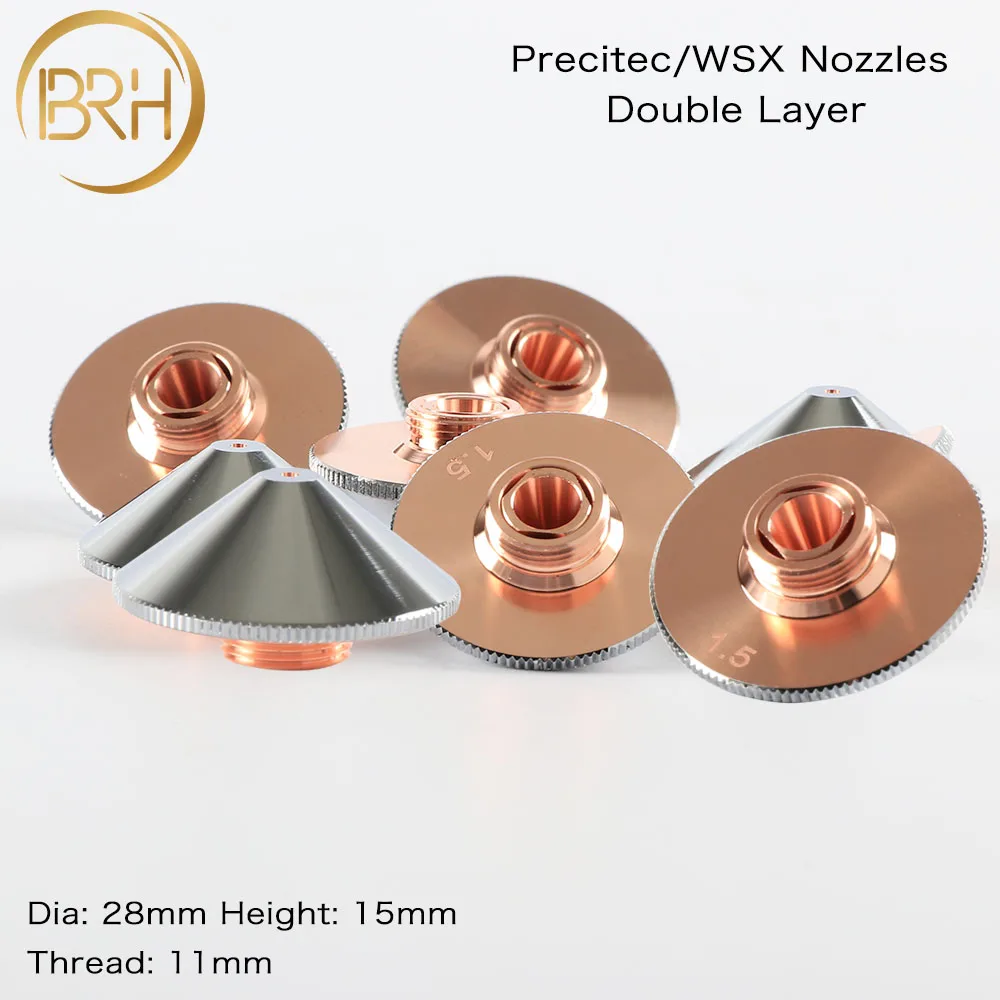 Лазерная насадка BRH Precitec WSX одинарный/двухслойный диаметр 28 мм 0 8-5 IPG/Highyag/Precitec