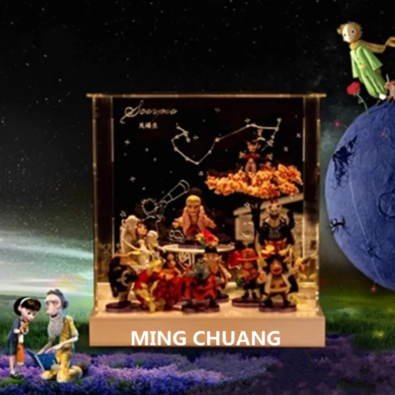 Одна штука Tony Chopper Nami Usopp Roronoa Zoro Nico Robin 3D со светодиодной подсветкой Microlandschaft