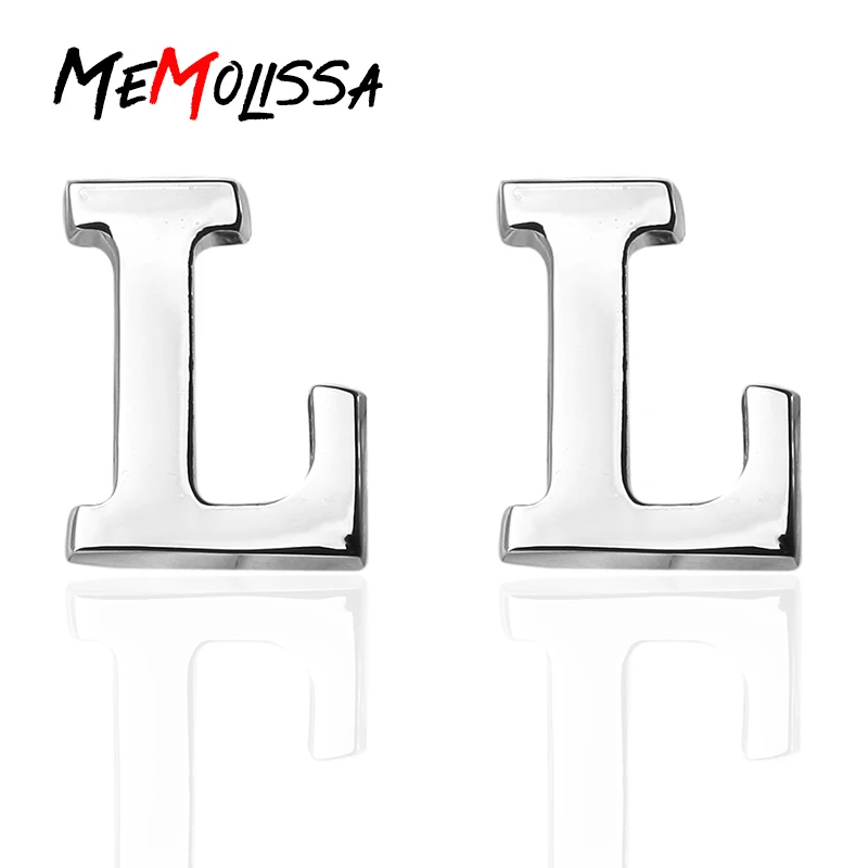 MeMolissa роскошная рубашка модные запонки для мужчин подарок фирменная буква L