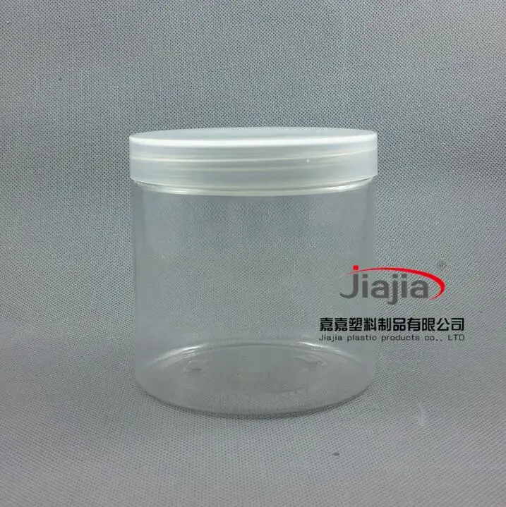 500 г прозрачная пластиковая упаковка банка для ухода за кожей питомца с