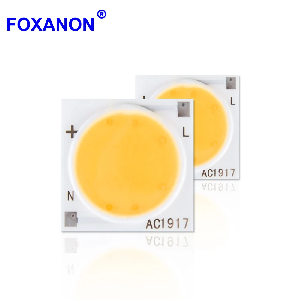 Светодиодная COB ламсветильник Foxanon 3 Вт 5 7 9 12 15 20 30 220 В переменного