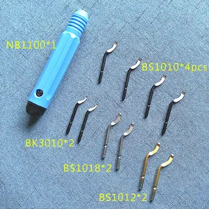Новый высококачественный режущий инструмент с ручкой NB1100 в виде ручки для снятия заусенцев с 10 лезвиями BS1010BS1012BS1018BK3010
