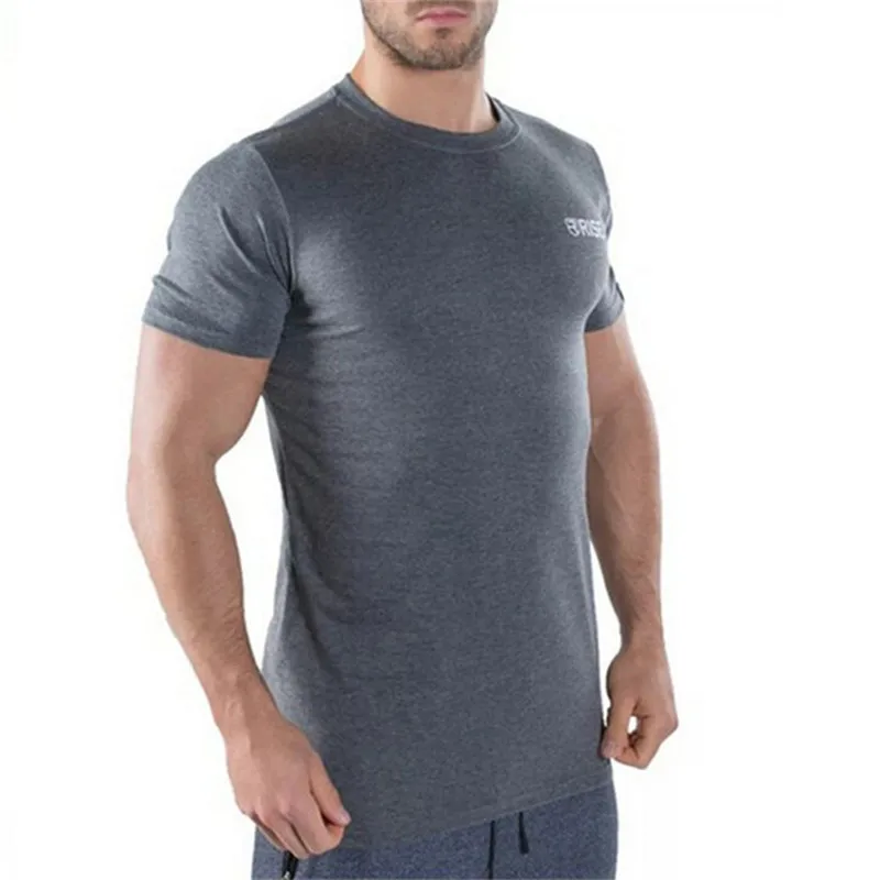 Men brand t shirt 2018 Summer Fitness Bodybuilding workout T-shirts Fashion Casual Printed cotton Short sleeve Tee Tops clothing | Мужская