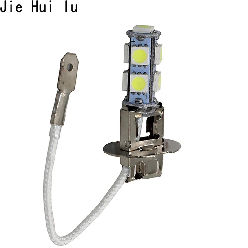 2 шт. 12 В H1 H3 5050 9 SMD светодиодный 110LM 8000K противотуманные фары автомобильные лампы
