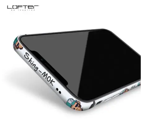 Lofter классный металлический бампер для телефона iPhone XS XR чехол s Max с мультяшным