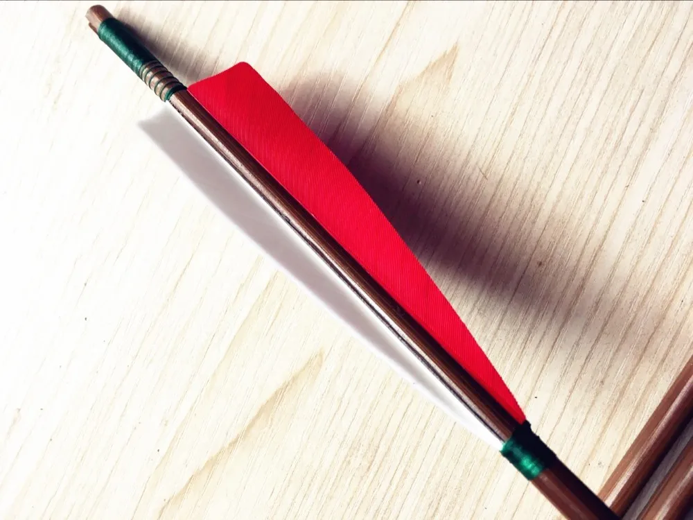 Новые 12PK бамбуковые стрелы ручной работы для длинный лук стрельбы охотники