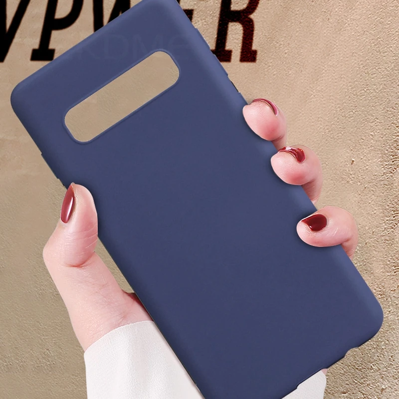 Мягкий матовый чехол из ТПУ для Samsung S10 Lite S7 Edge тонкие гибкие чехлы на заднюю