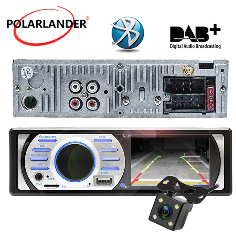 Авто Аудио Стерео Bluetooth MP5/WMA 12V Prime 3 0 &quotHD 1Din автомобильное радио FM USB/TF/AUX в ISO