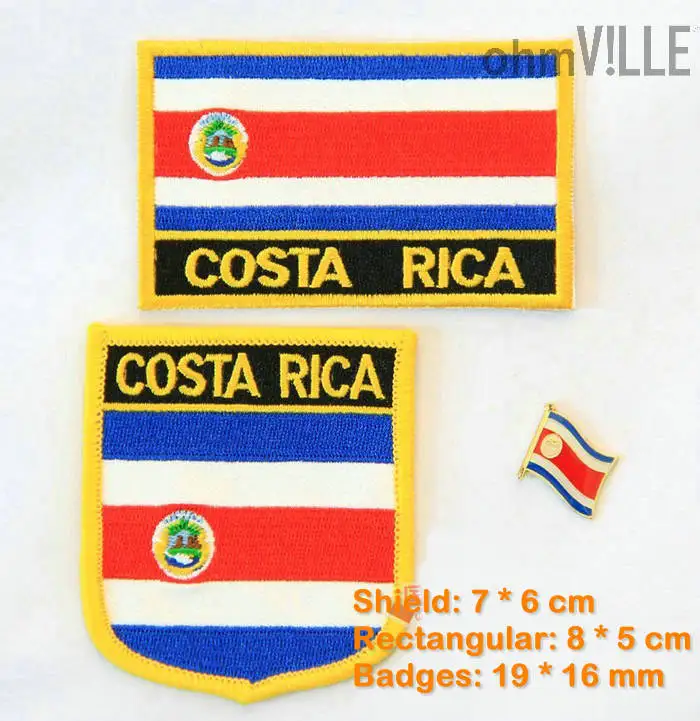 Parches Ropa Patches For Clothing Costa Rica Flag Patch Iron On - 100% Quality Guarantee Embroidered + Free Shipping | Дом и сад