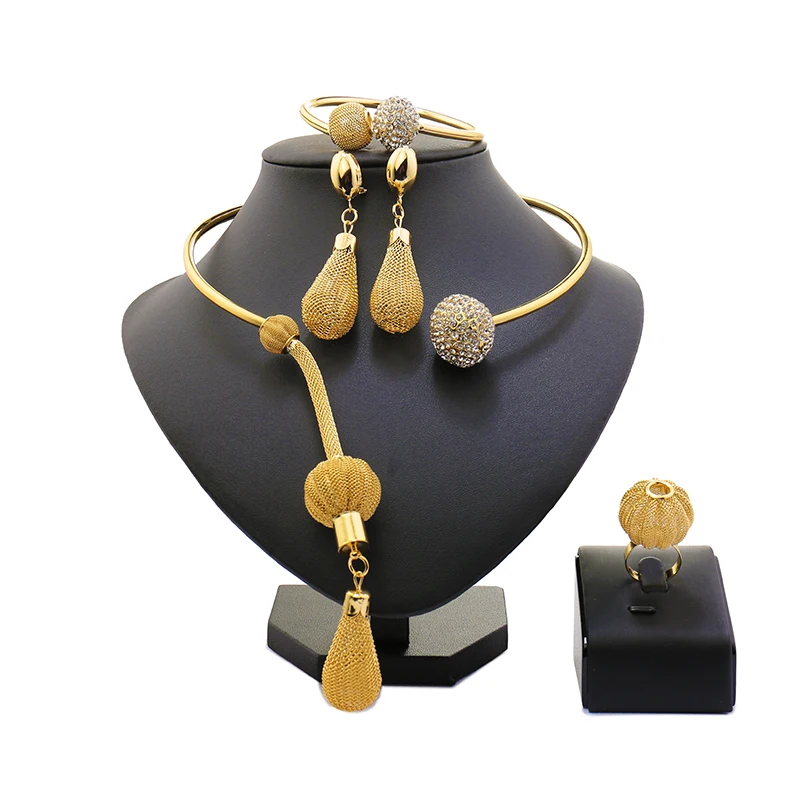 Свадебный подарок 2017 комплект ювелирных изделий из африканских бусин в