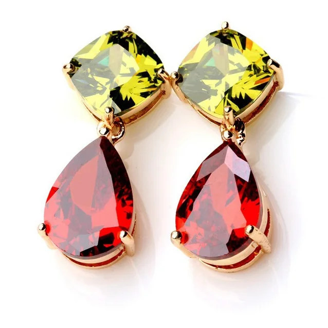 Модные Joyeria шампанское золото Цвет мульти Cz подвеска ожерелье с кристаллом