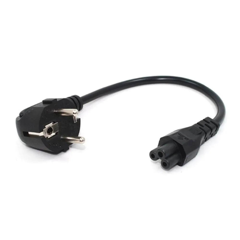 Eonvic 1ft Европейский короткий дорожный шнур питания CEE7/7 штекер IEC 320 C5 женский для