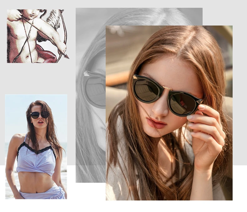 PARZIN Поляризованные Солнцезащитные Очки Женщины Vintage Cat Eye Солнцезащитные Очки Для Женщин Ретро Стрелка Дизайн Женские Оттенки UV 400 9231