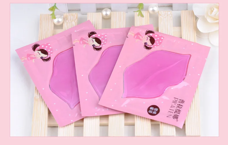 

Free DHL 500pcs/lot PILATEN Collagen Crystal lip mask lips plump personal Lipmask care hydrating whitening wrinkles