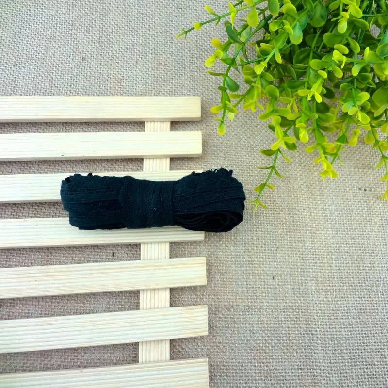 #174 черная хлопковая кружевная лента 4 ярдов французский африканский кружевной