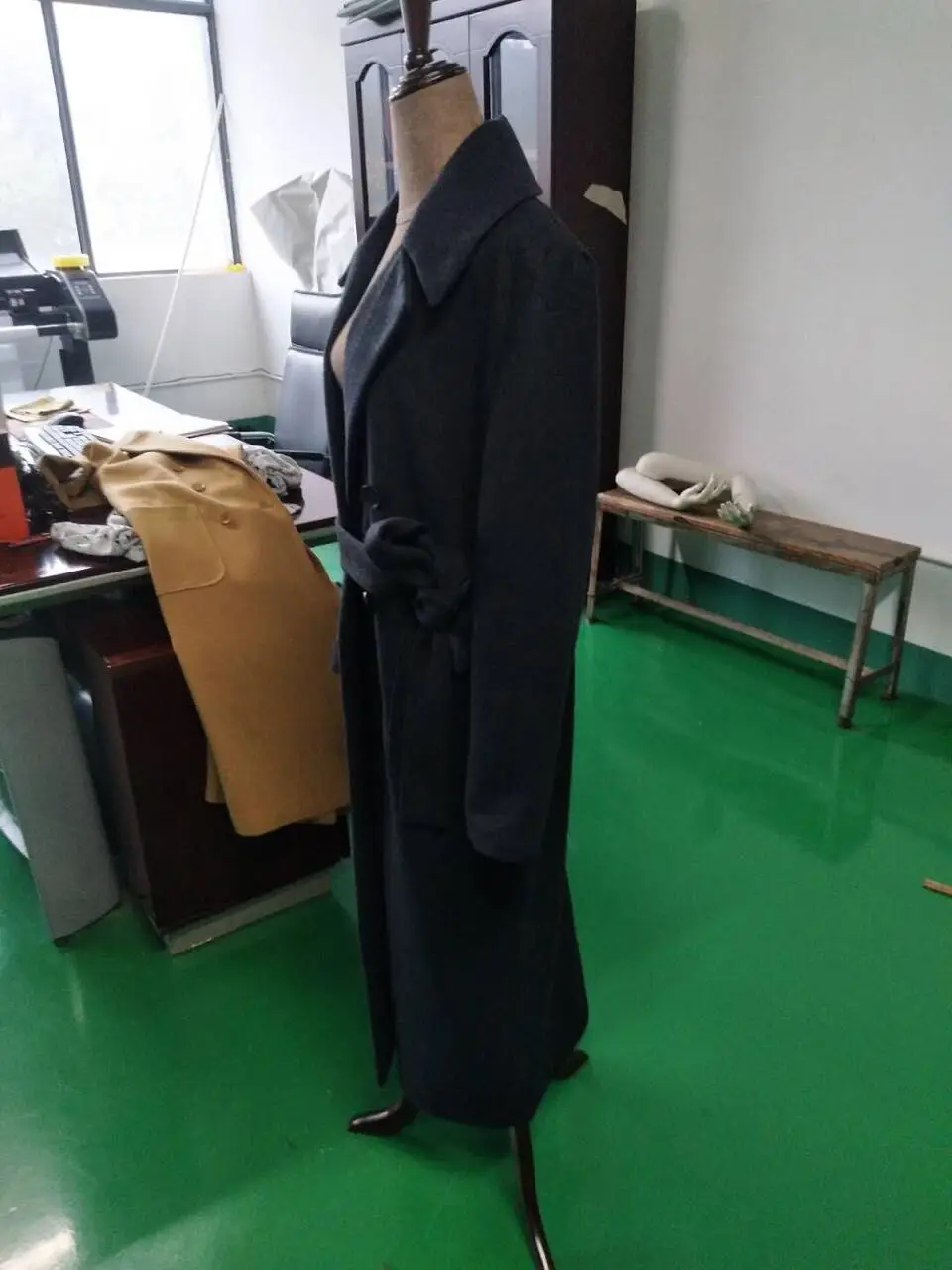 Casaco feminino,, UK, для женщин, плюс размер, осень, зима, Cassic, простое, шерсть, макси, длинное пальто, женский халат, верхняя одежда, manteau femme