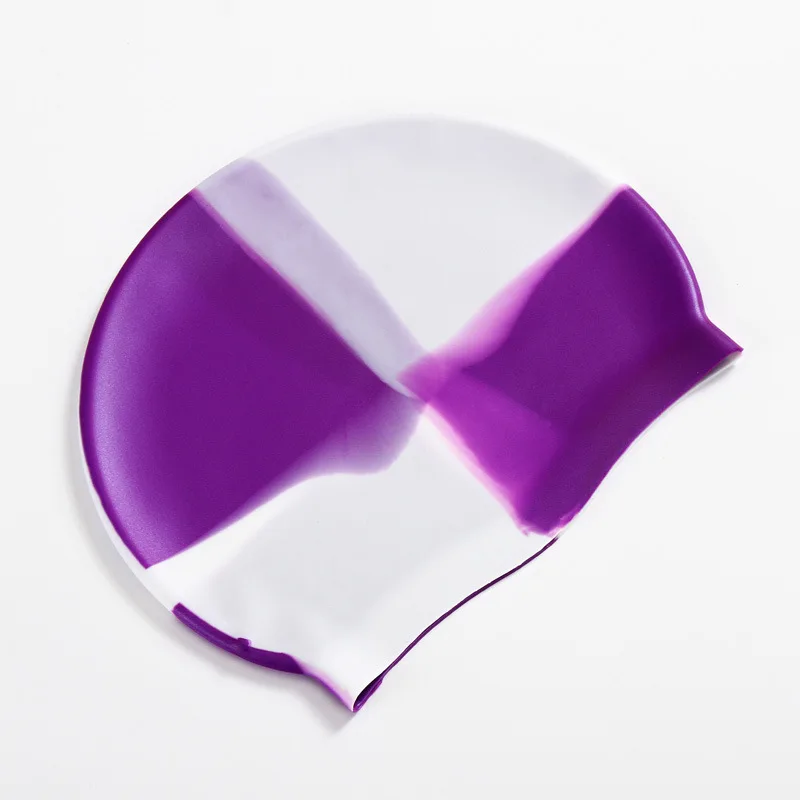 Эластичные водонепроницаемые Красочные шапки для плавания ming силиконовая