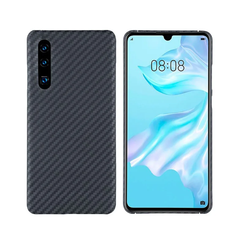 Углеродное волокно Материал защита мобильного телефона для huawei P30pro huawei P30 тонкий светильник