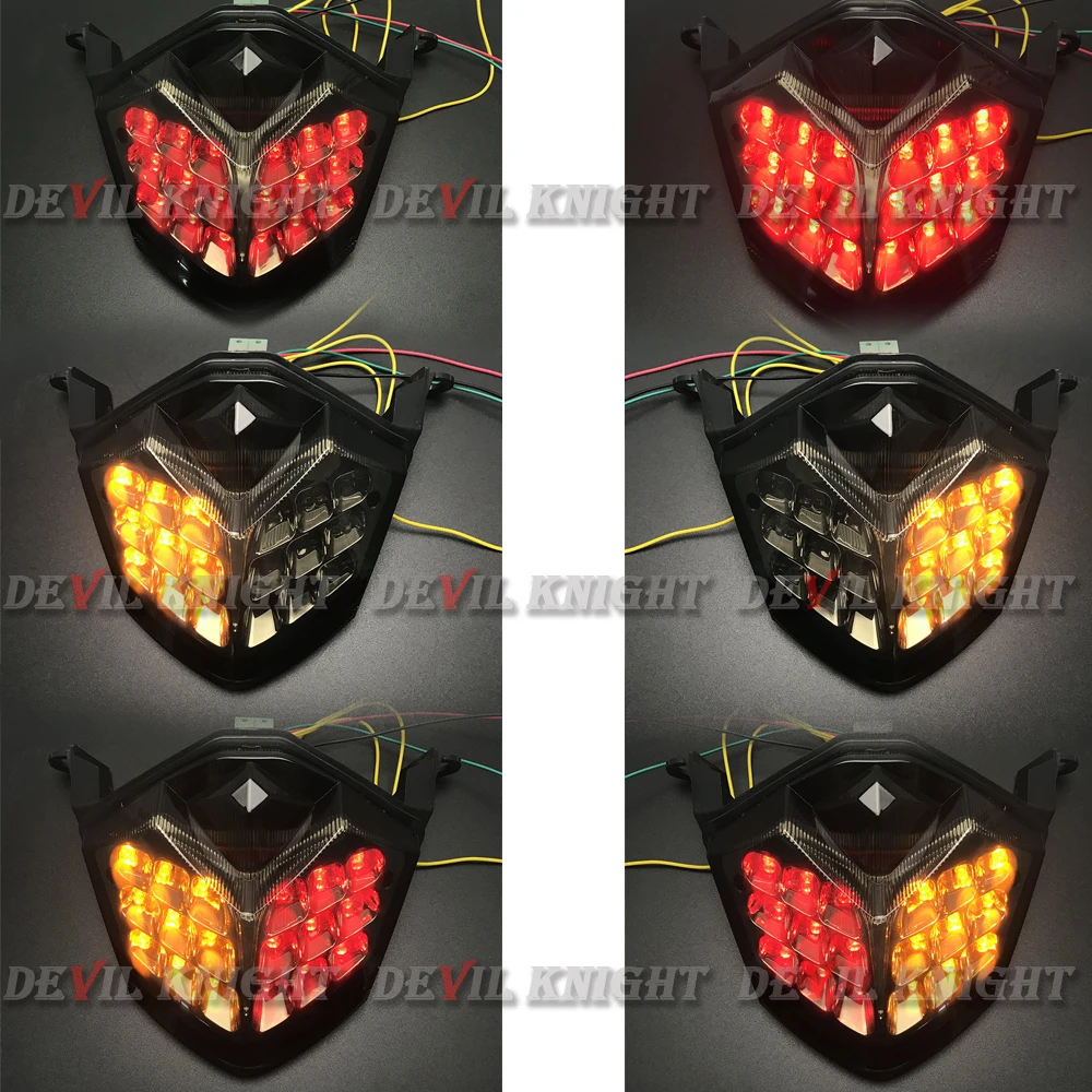 Для Kawasaki Ninja ZX-10R 6R 2008 2009 2010 08 задний фонарь Тормозные Сигналы поворота встроенная