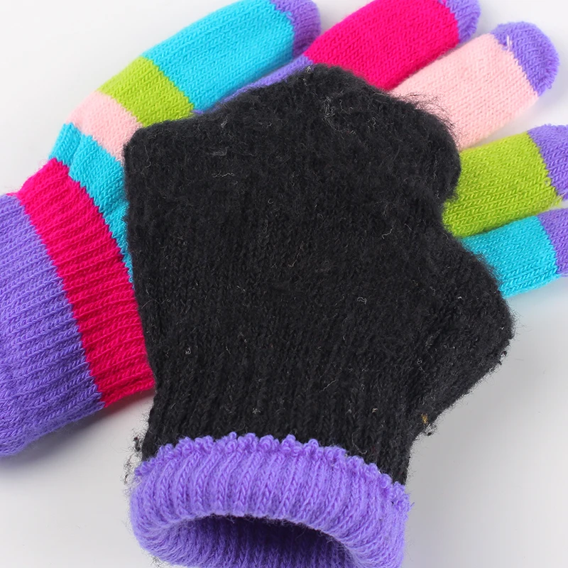 New Kids Gloves Winter Warm Infant Glove Thickened Double Layer Mittens Outdoor Toddler Mitten Boys Girls Props Baby Accessories | Детская