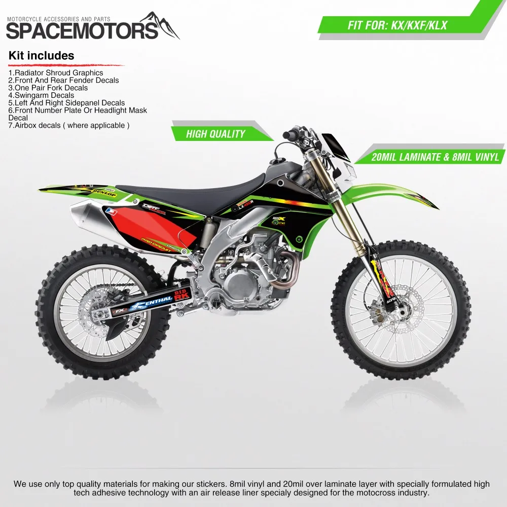 3 м виниловая оболочка для мотоцикла KX KLX KXF F 85 100 250 450 cc 2004...2006 год мотокросс эндуро