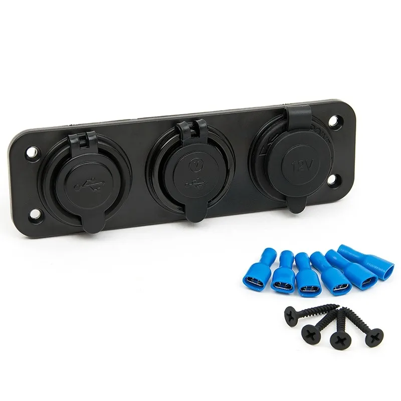 Автомобильное зарядное устройство 12 В/24 В штепсельная Вилка для мотоцикла