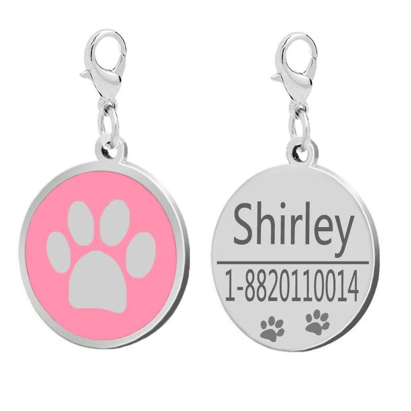 Персонализированная бирка для собак из нержавеющей стали аксессуары ошейник