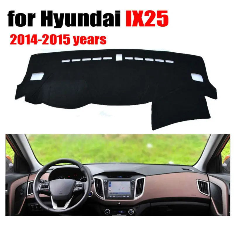 Приборная панель автомобиля охватывает коврик для Hyundai IX25 2014 2015 лет
