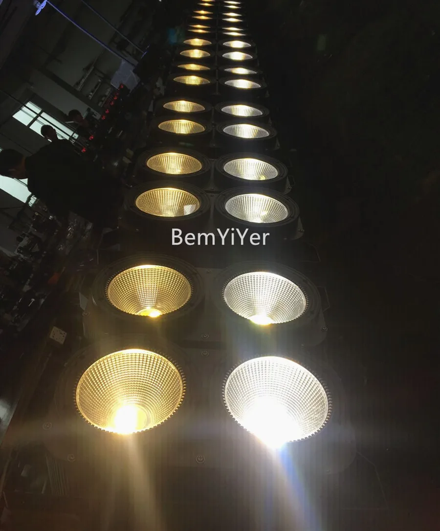 4 шт./лот 4x100 Вт LED COB blinder wash light/4 глаза/холодный + теплый белый 2в1 для
