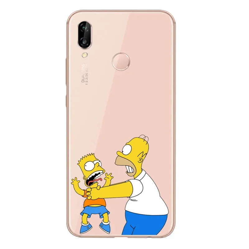 TPU Los Simpson suave de TPU caso для huawei P8L P20L P20LITE P30 mate 8 10 mate 20Por RS - Цвет: TPU