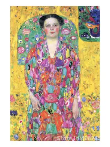 

Modern art Portrait of Eugenia M Primavesi by Gustav Klimt reproduction paintings Hand painted High quality