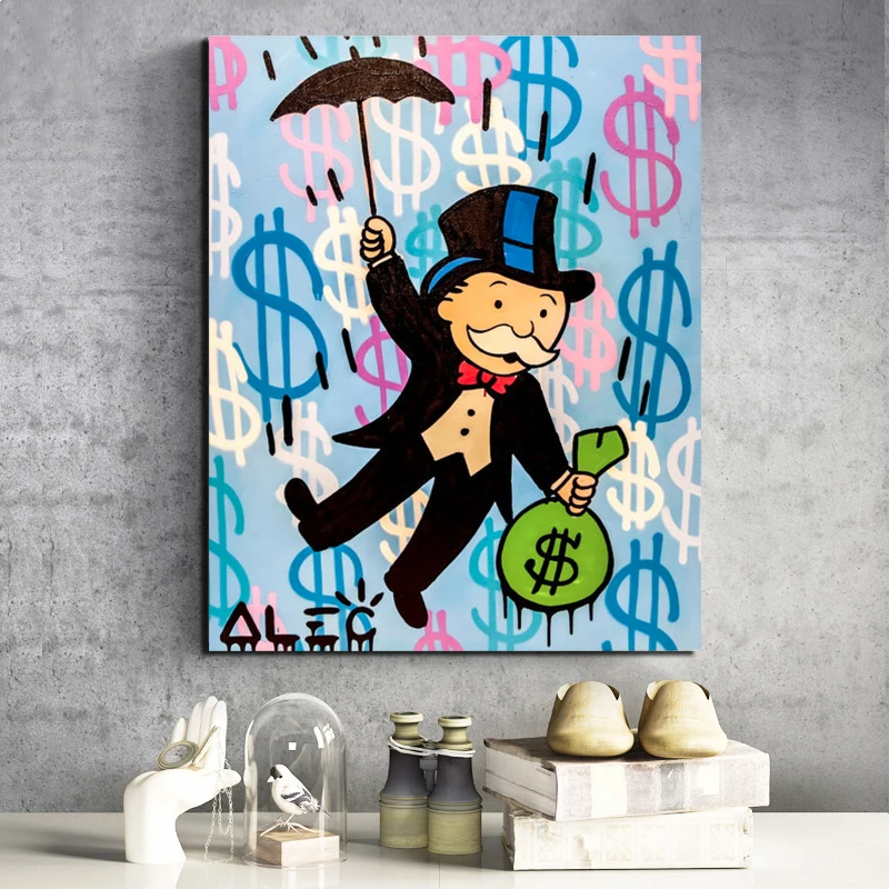 Alec Монополия зонтик унести холст картина печать гостиная домашний декор