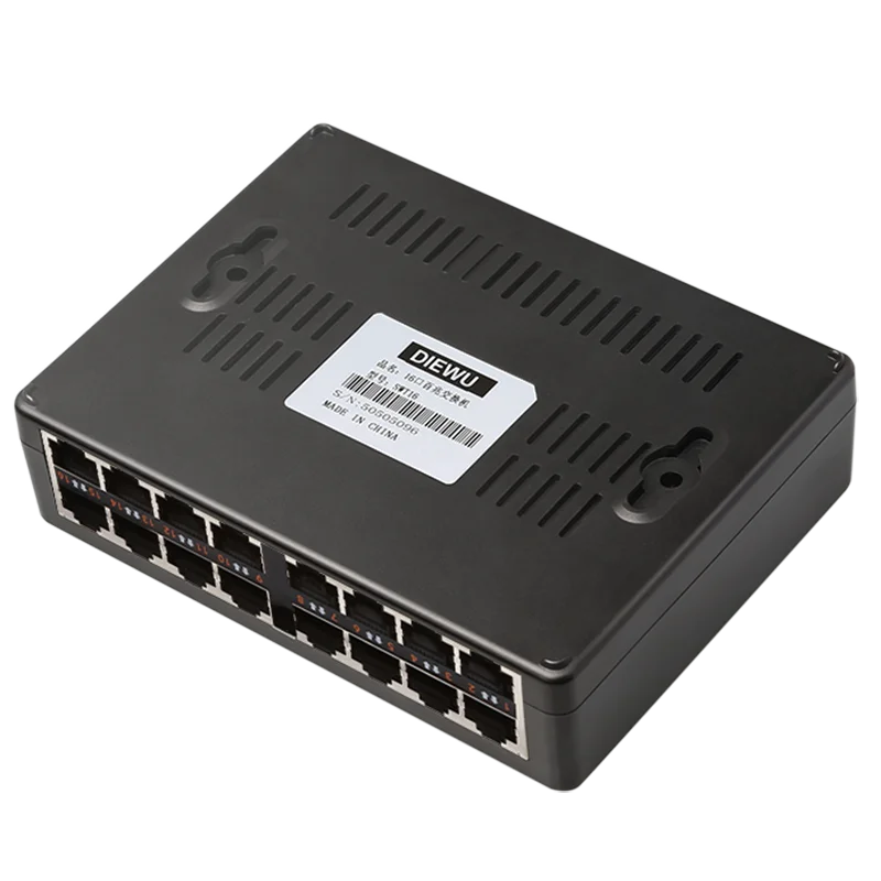 16 Порты Fast Ethernet сетевой коммутатор 10/100 Мбит/с RJ45 Nework Переключатель HDMI концентратор для настольного компьютера