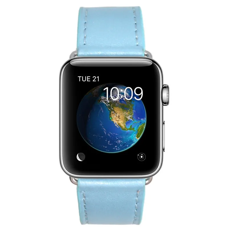 Ремешок для часов из натуральной кожи Apple Watch 42 мм 38 ремешок розовый цвет