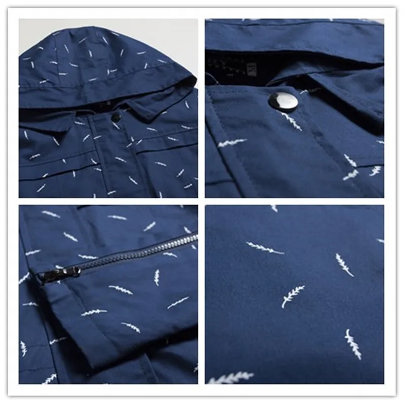 Новые осенние женские Тренч средней длины Элегантная верхняя одежда с капюшоном