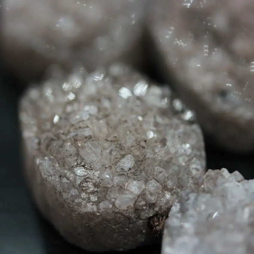 Бусины с овальной полкой Approx12Pcs/Strand Raw Brown Drusy Geode Freeform дымчатый необработанный
