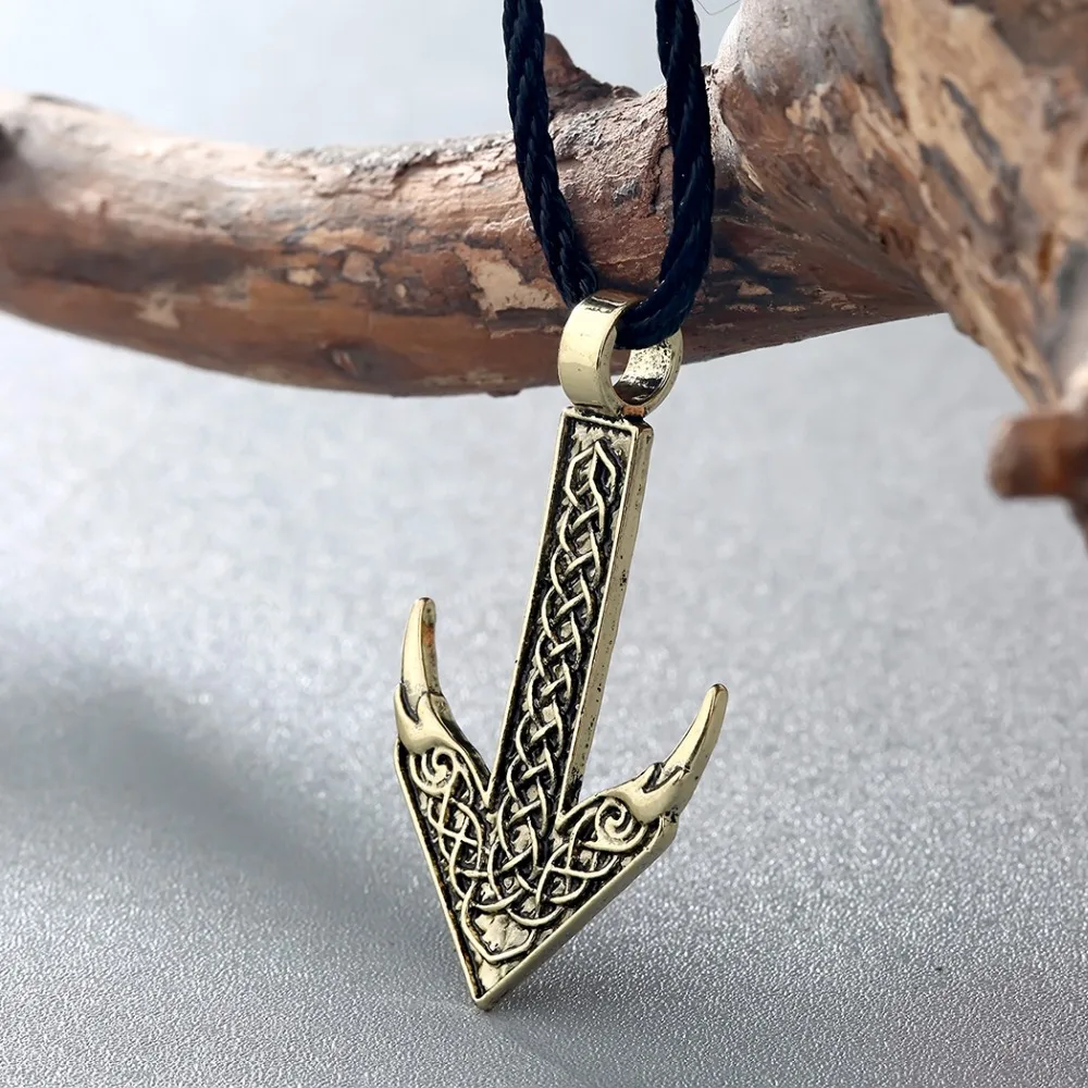 CHENGXUN мужское ожерелье направление жизни стрела Руна амулет викинга подвеска
