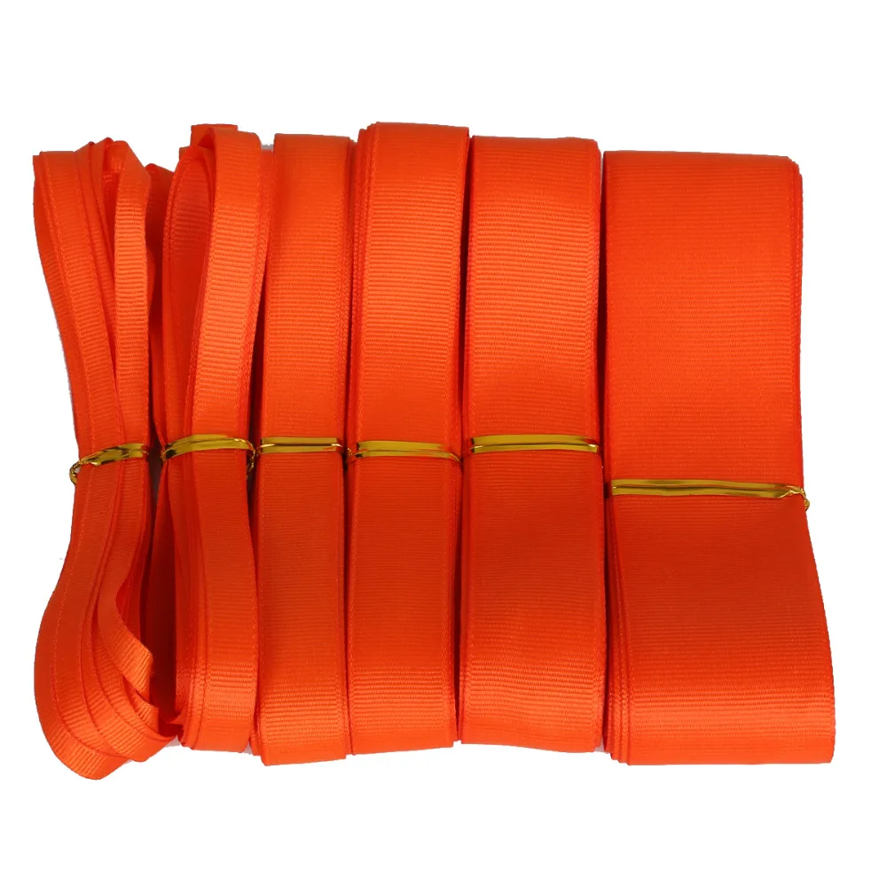 Новое поступление 7 38 мм для выбора оранжевого красного цвета 5 ярдов/партия Grosgrain