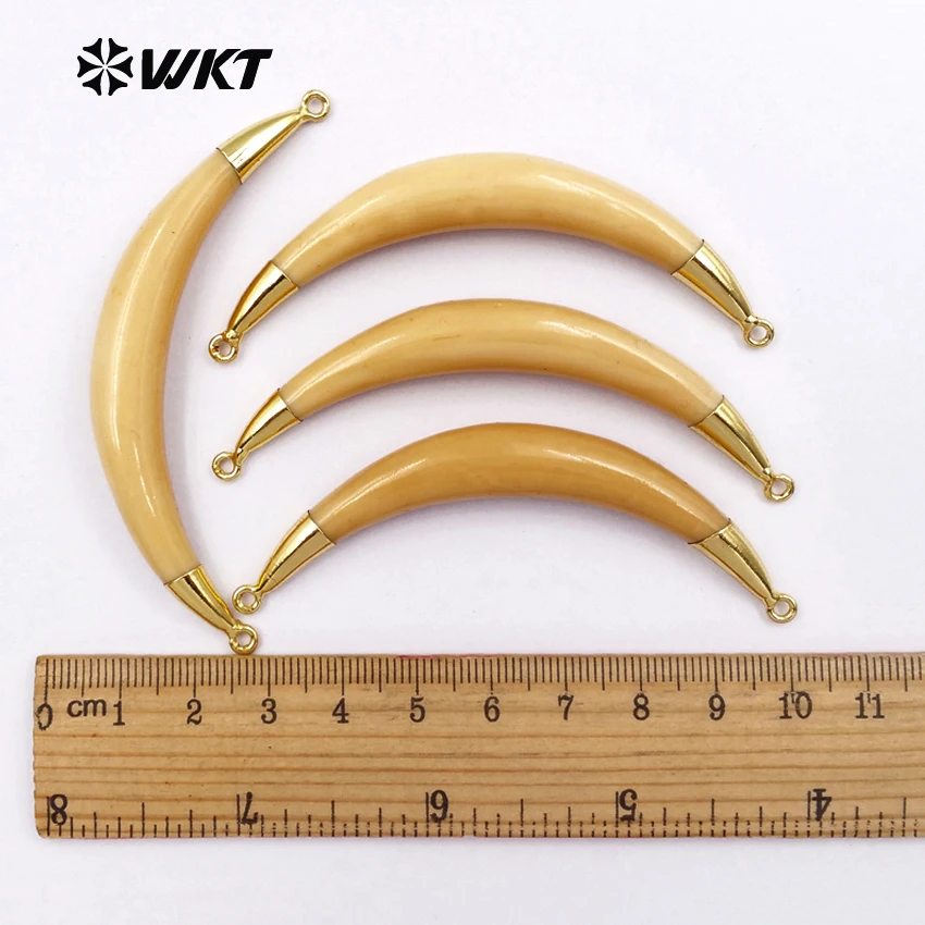 

WT-P856 Stylish charming natural resin pendant jewelry finding 10pcs wholesale double hoops resin pendant gift