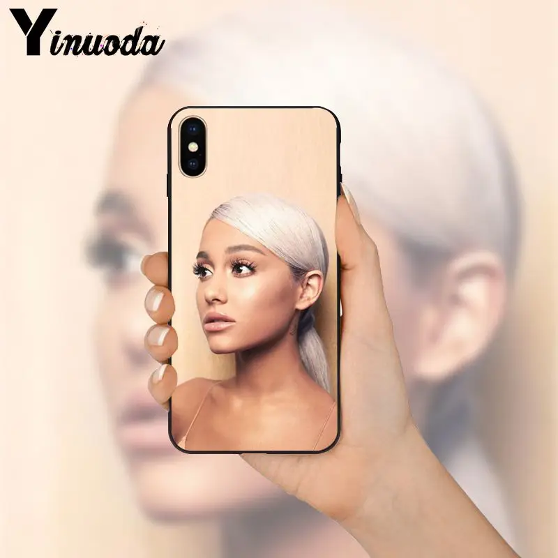 Yinuoda Ariana Grande черный мягкий чехол для телефона iPhone 8 7 6 6S Plus 5 5S SE XR X XS MAX Coque Shell |