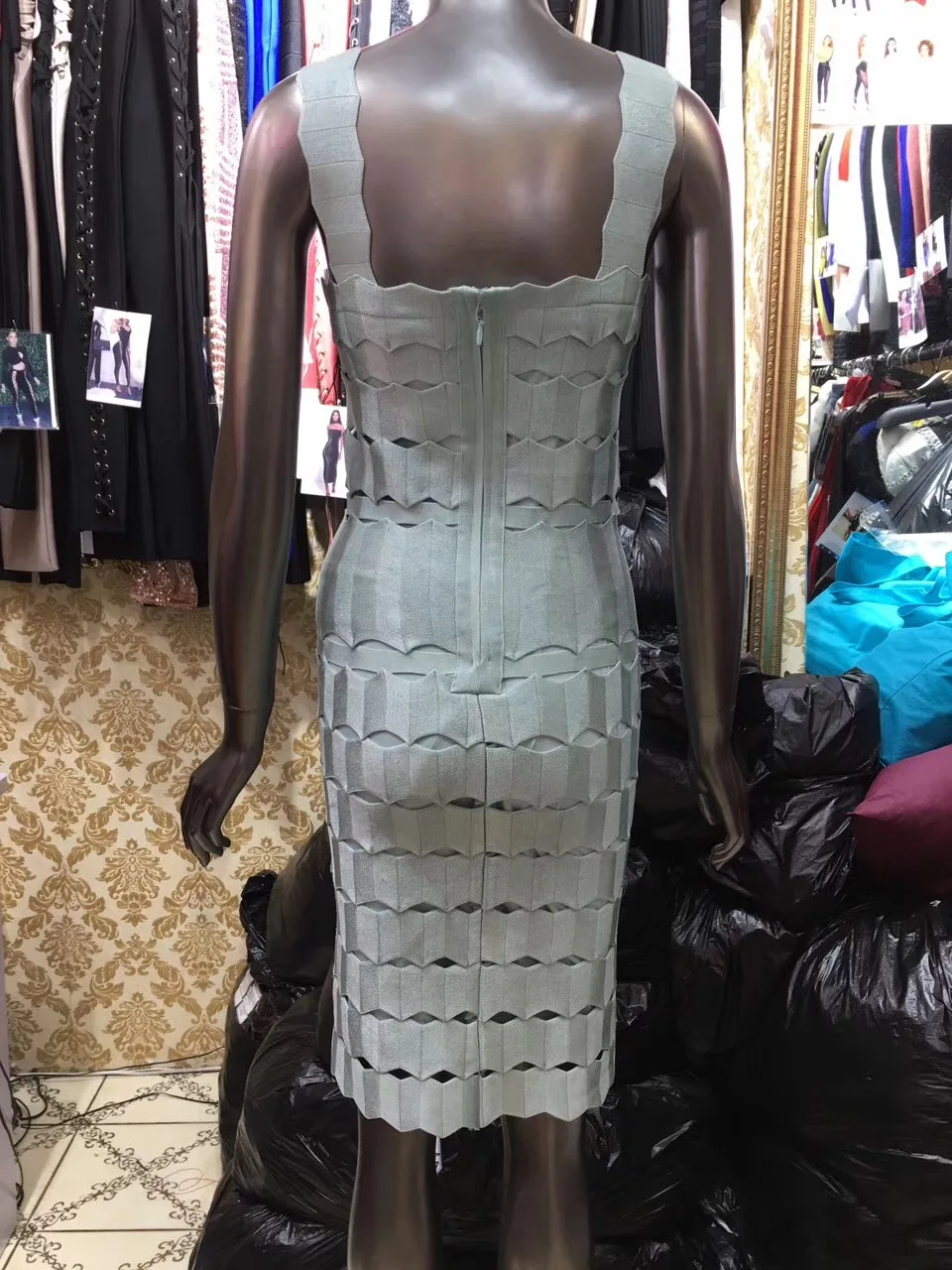 Женское Бандажное платье облегающее мини без рукавов|bandage dress|bandage dress wholesaledress