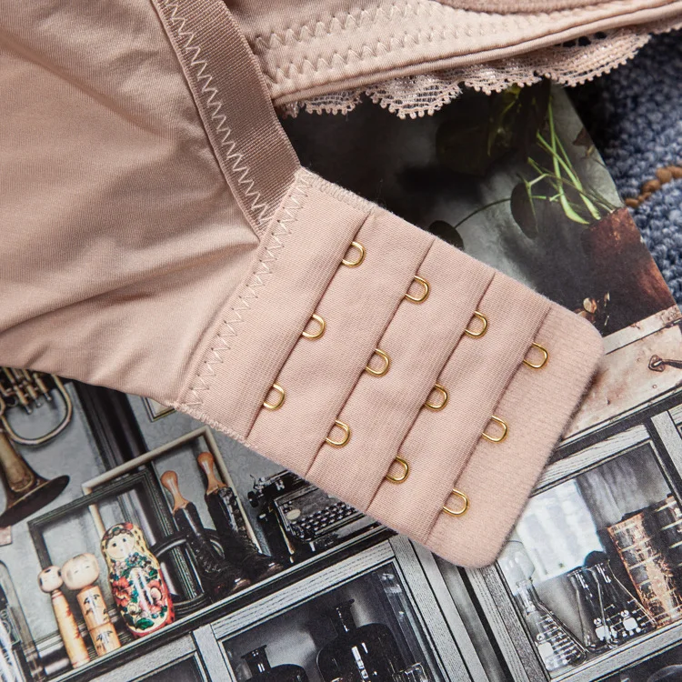 BAICLOTHING, удобное женское нижнее белье большого размера, чашечки 3/4, кружевной край, глубокий v-образный вырез, бесшовный бюстгальтер, 32, 34, 36, 38, 40, B, C, D, DD, DDD, F G, черный