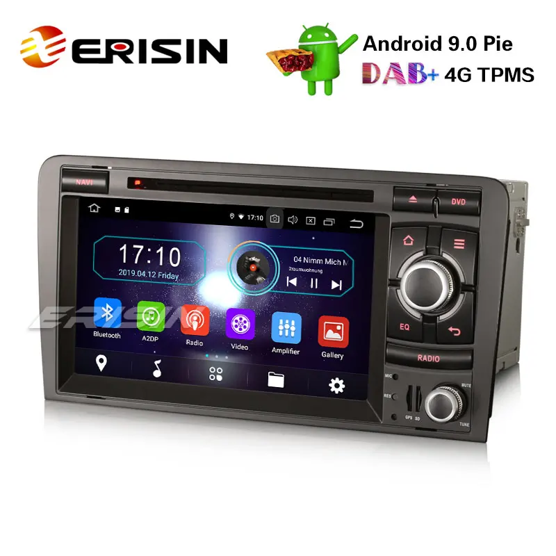 Erisin ES4973A 7 "Android 9 0 DAB + 4G автомобильное радио GPS SWC BT SatNav Wifi DVR для AUDI A3 S3 RS3 RNSE