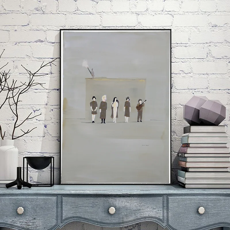 Современная картина маслом холст печать Абстрактная фигура домашний декор