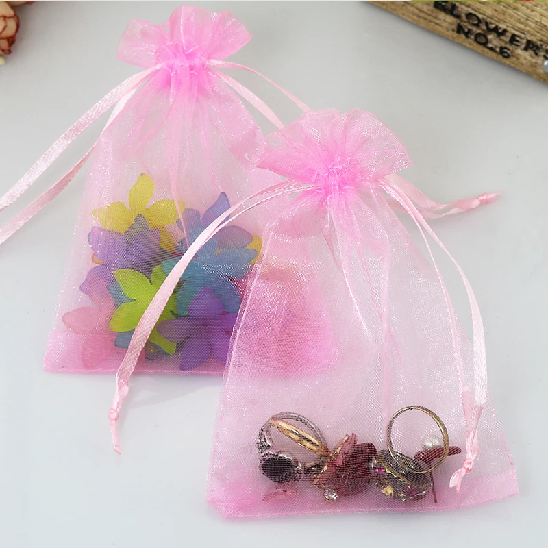 

Large Organza Bags20*30cm Pink 500pcs/lot Jewelry Packing Bags Pretty Pouches Wedding Foods Toys Gift Bags Skin Care Bags