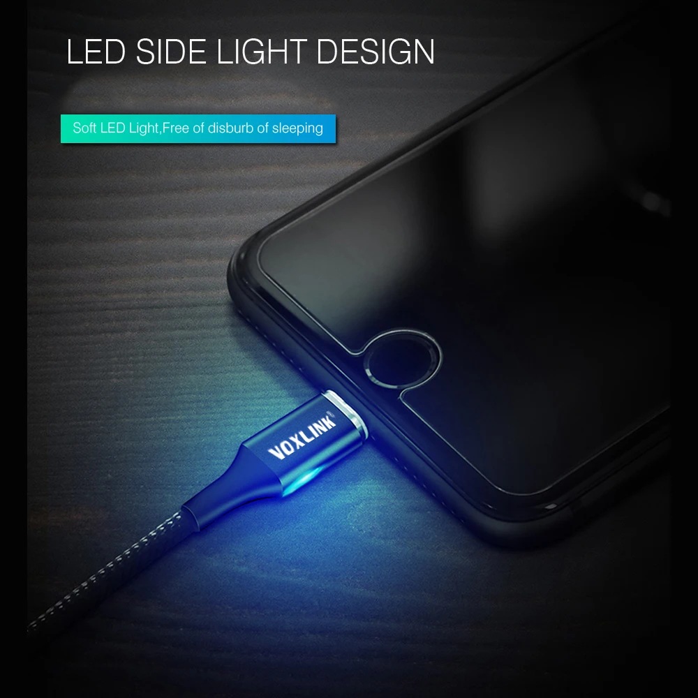 Магнитный кабель VOXLINK Micro usb Type C адаптер для быстрой зарядки телефона магнитное