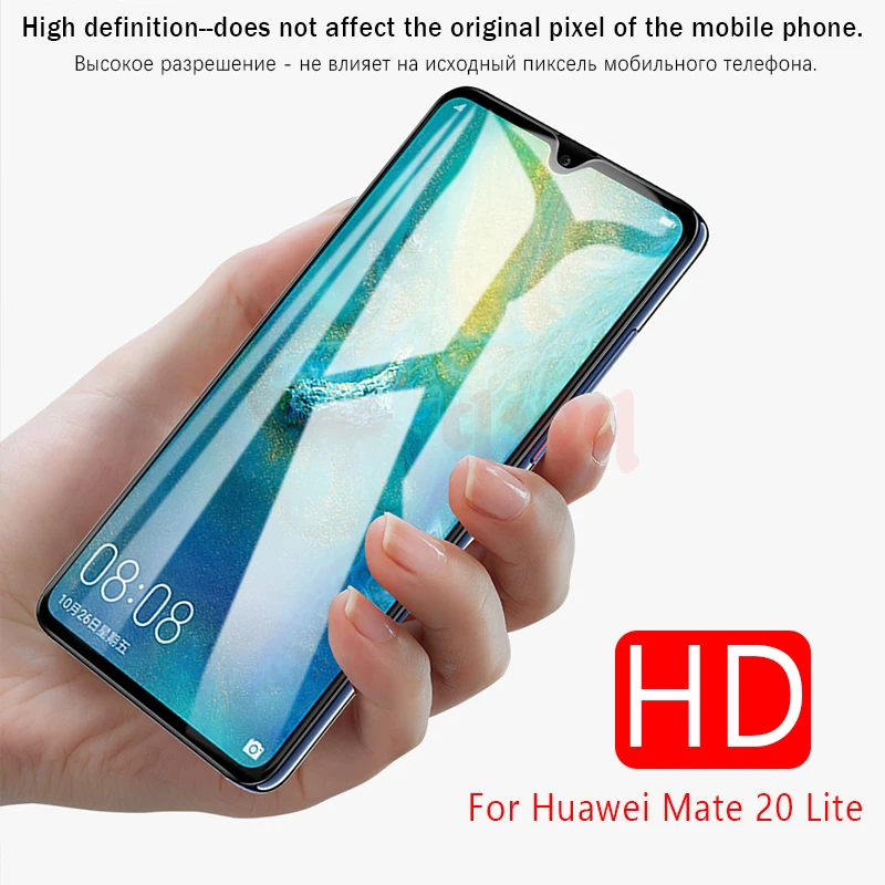 5D закаленное стекло для Huawei Mate 20 Lite Pro Полное покрытие 9H Защита экрана 10