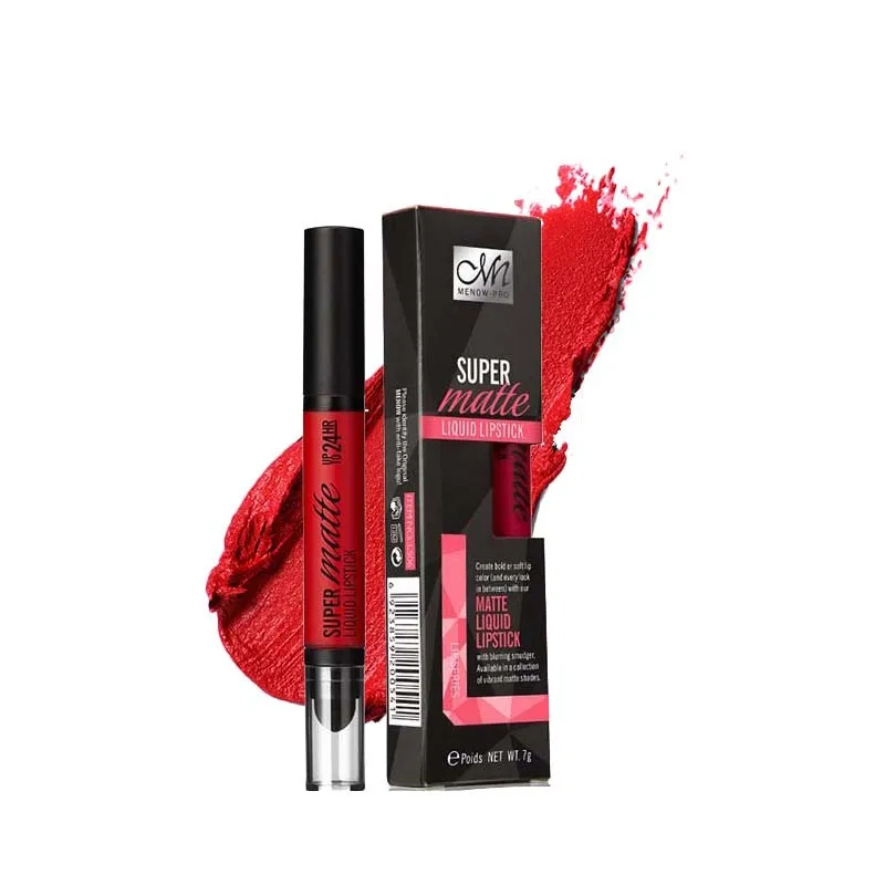 MENOW Brand Perfect Beauty Longlasting Matte Lip Gloss With Sponge Tip Lip Stick effect Lip Gloss L506