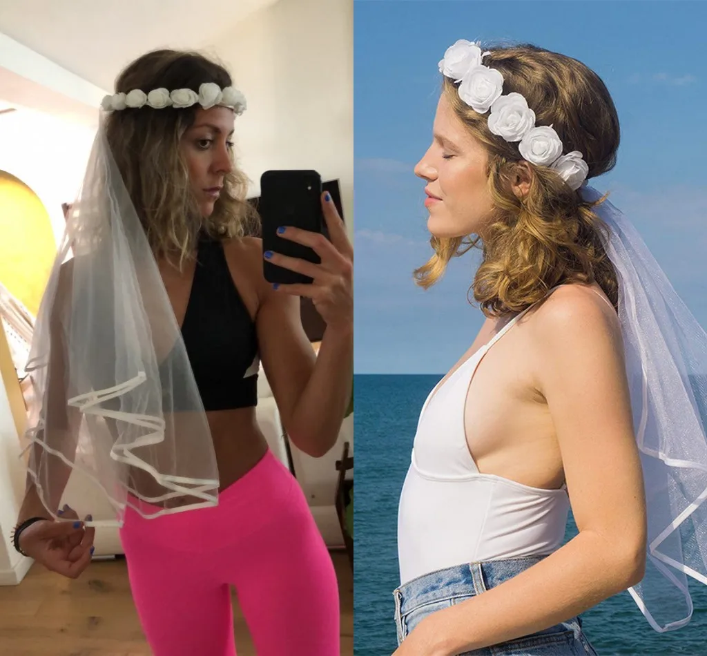 Женская Вуаль с розами венок свадебный аксессуар для волос | Свадьбы и торжества