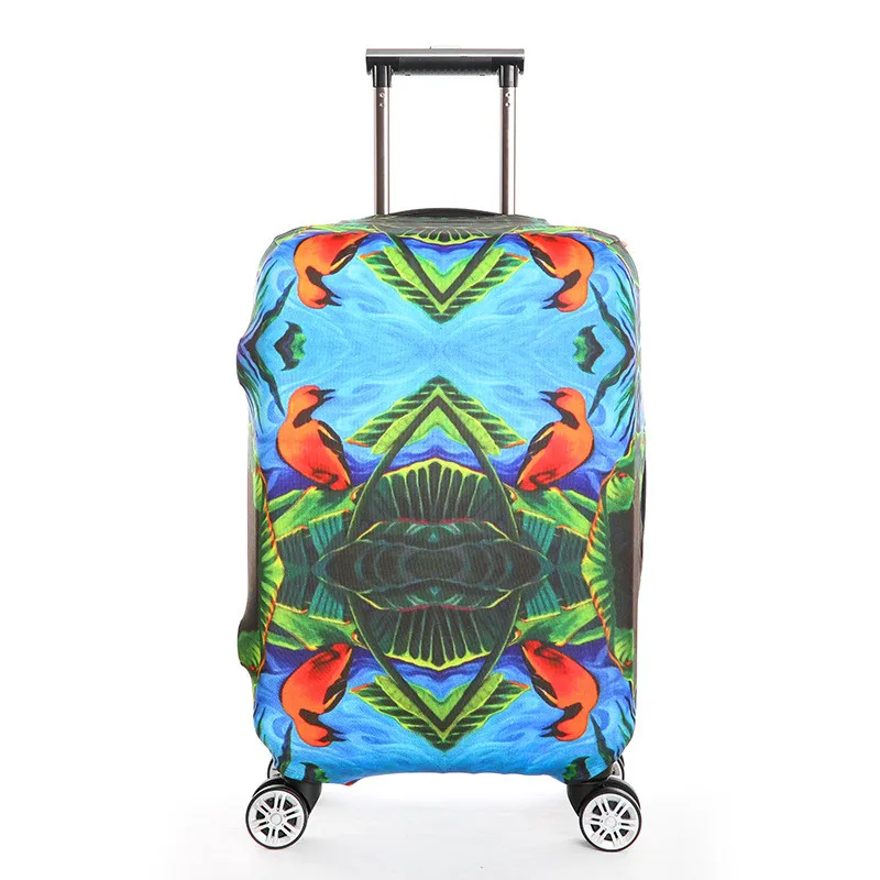2017 Design Animals pattern suitcase cover apply to 18-32 inch protective High elasticity flower travel trolley luggage protecti | Багаж и